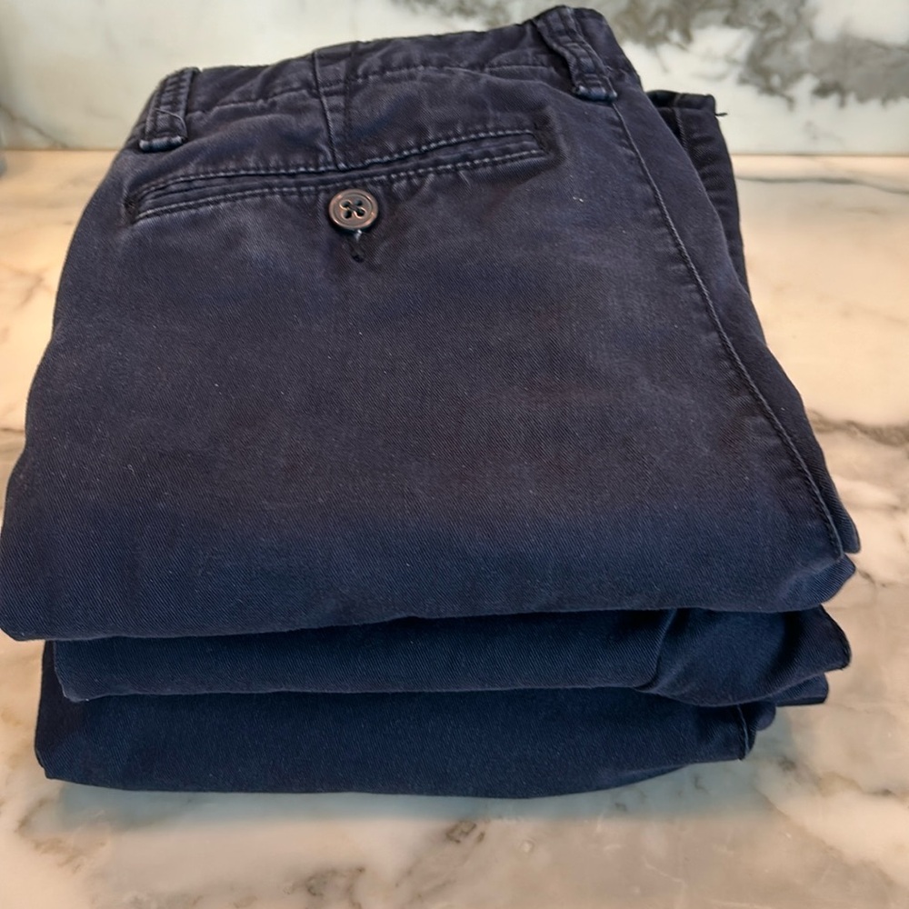 SCHOOL UNIFORM BUNDLE - GAP navy blue chino pants 3-pair – boys size 10